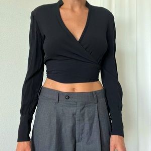 Reformation Wrap Top